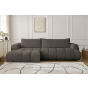 Hnědá bouclé rohová rozkládací pohovka Fuji 292 cm, levá -fv-interier-25