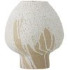 Bílá kameninová váze bloomingville Morag 19 cm
