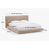 Světle modrá čalouněná dvoulůžková postel MICADONI Linea 180 x 200 cm -fv-interier-25