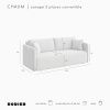 Světle hnědá čalouněná trojmístná rozkládací pohovka Chaum 220 cm -fv-interier-25