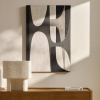 Černobílý abstraktní obraz Kave Home Onure 90 x 60 cm -fv-interier-25