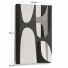 Černobílý abstraktní obraz Kave Home Onure 90 x 60 cm