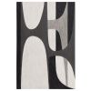 Černobílý abstraktní obraz Kave Home Onure 90 x 60 cm