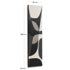 Černobílý abstraktní obraz Kave Home Onure 180 x 45 cm