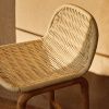 Dřevěná zahradní barová židle kave home Alipa s béžovým výpletem 75 cm -fv-interier-25
