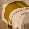 Žluto-bílý vlněý pléd Kave Home Orlet 170 x 130 cm -fv-interier-25