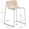 Béžová zahradní barová židle kave home Tavari 65 cm