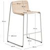 Béžová zahradní barová židle kave home Tavari 75 cm