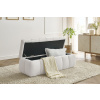 Bílá bouclé lavice Mont-Blanc 144 cm s úložným prostorem -fv-interier-25