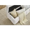 Bílá bouclé lavice Mont-Blanc 144 cm s úložným prostorem -fv-interier-25