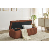 Terakotově oranžová bouclé lavice Mont-Blanc 144 cm s úložným prostorem -fv-interier-25