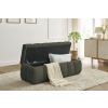 Zelená bouclé lavice Mont-Blanc 144 cm s úložným prostorem -fv-interier-25