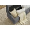 Tmavě šedá bouclé lavice Mont-Blanc 144 cm s úložným prostorem -fv-interier-25