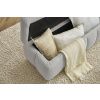 Světle šedá bouclé lavice Mont-Blanc 144 cm s úložným prostorem -fv-interier-25