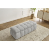 Světle šedá bouclé lavice Mont-Blanc 144 cm s úložným prostorem -fv-interier-25