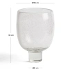 Skleněná váza Kave Home Sirau Ø24 cm