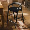 Černá barová židle kave home Derile 65 cm s výpletem -fv-interier-25