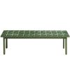 Zelený zahradní kávový  stolek kave home Maurina 61 x 122 cm