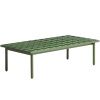 Zelený zahradní kávový  stolek kave home Maurina 61 x 122 cm