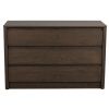 Hnědá dubová komoda ROWICO MELSTONE 110 x 45 cm