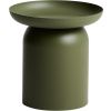 Zelený kovový zahradní stolek kave home Arcola Ø 45 cm