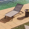 Hnědo-béžové hliníkové zahradní lehátko kave Home Capraia -fv-interier-25