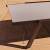Hnědo-béžové hliníkové zahradní lehátko kave Home Capraia -fv-interier-25