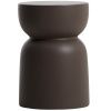 Hnědý cementový zahradní stolek Kave Home Garbet 32 cm
