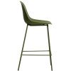 Zelená plastová barová židle kave home Quinby 65 cm