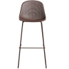 Hnědá plastová barová židle kave home Quinby 75 cm