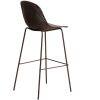 Hnědá plastová barová židle kave home Quinby 75 cm