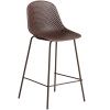Hnědá plastová barová židle kave home Quinby 65 cm