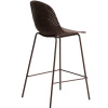 Hnědá plastová barová židle kave home Quinby 65 cm