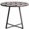 Barvený zahradní bistro stolek kave home Tella Ø 90 cm