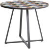 Barvený zahradní bistro stolek kave home Tella Ø 90 cm