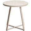 Béžový zahradní stolek kave home tella Ø 45 cm