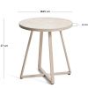 Béžový zahradní stolek kave home tella Ø 45 cm