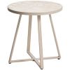 Béžový zahradní stolek kave home tella Ø 45 cm