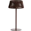 Hnědá zahradní solární LED lampa kave home Aldet