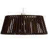 Hnědé závěsné stínidlo kave home Aldet  Ø 46 cm