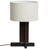 Tmavá dřevěná stolní lampa Niani