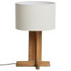 Dřevěná stolní lampa Kave Home Niani