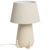Béžová keramická stolní lampa Kave Home Odra