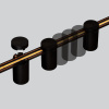 Černá kolejnice s LED páskem Uprail 1000 cm -fv-interier-25