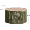Zelený zahradní stolek kave home Dandara 60 cm