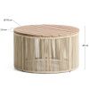 Krémový zahradní stolek kave home Dandara 70 cm