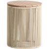 Krémový zahradní stolek kave home Dandara 40 cm