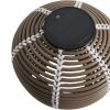 Hnědá zahradní solární lampa kave home Garoina Ø 28 cm -fv-interier-25