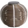 Hnědá zahradní solární lampa kave home Garoina Ø 28 cm