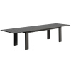 Šedý hliníkový rozkládací zahradní stůl Kave Home Livorno 233/350 x 100 cm